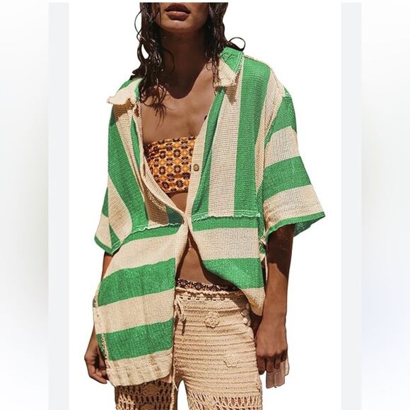 We The Free Tops - Free People We The Free Del Mar Cabana Shirt Size XS